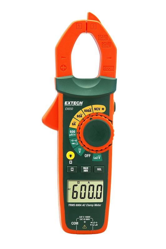 EX650: True RMS 600A AC Multimeter + Detektor napätia
