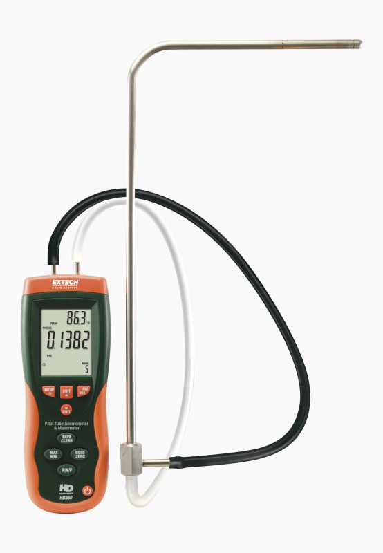 HD350 Anemometer + Diferenciálny manometer, so softvérom