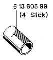 DSX80 - Sklenen zbern ndobka pre odspjkovacie pero (4ks)